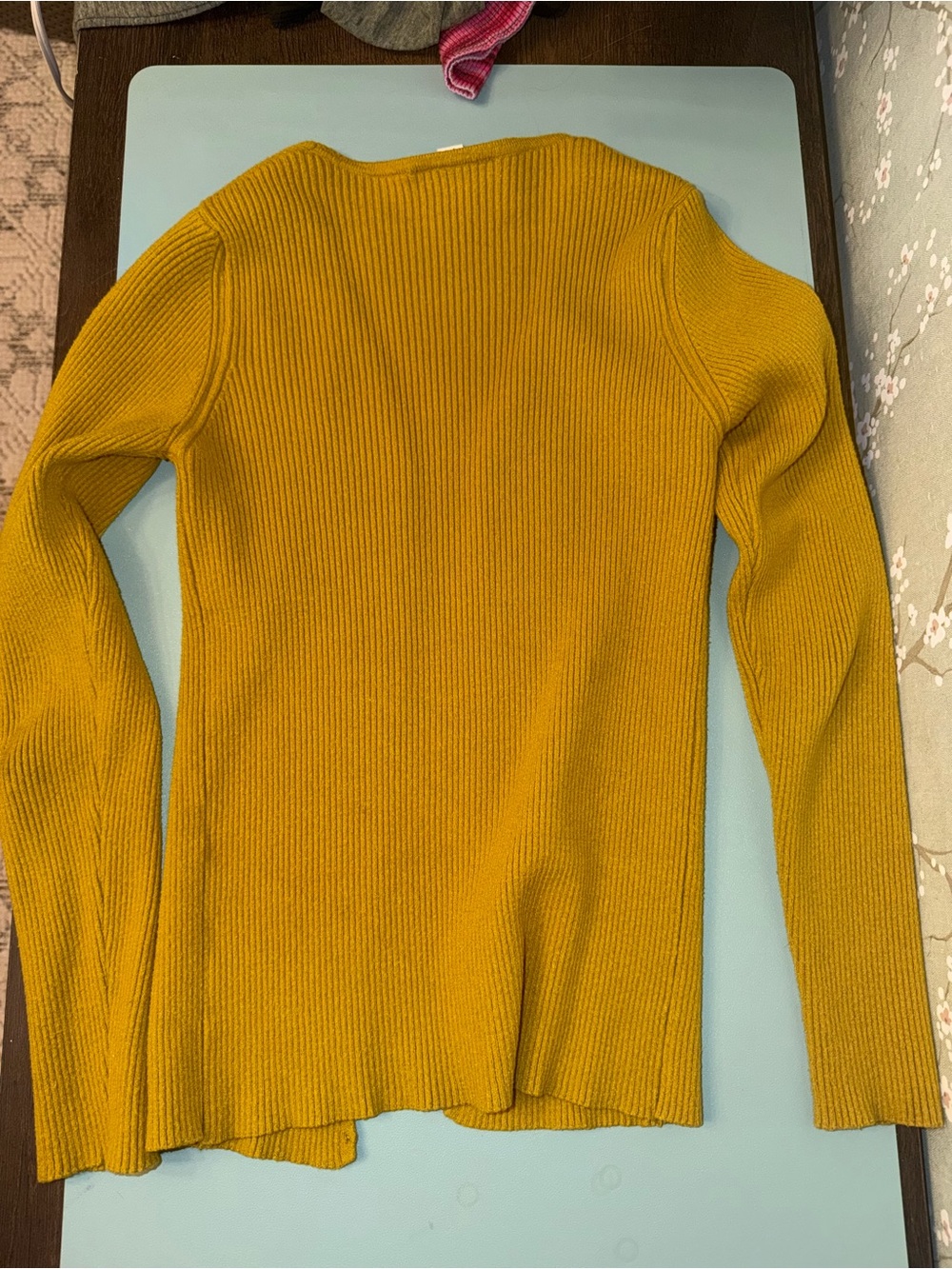 Topshop Olive Shell Button Cardigan - Picture 4 of 4